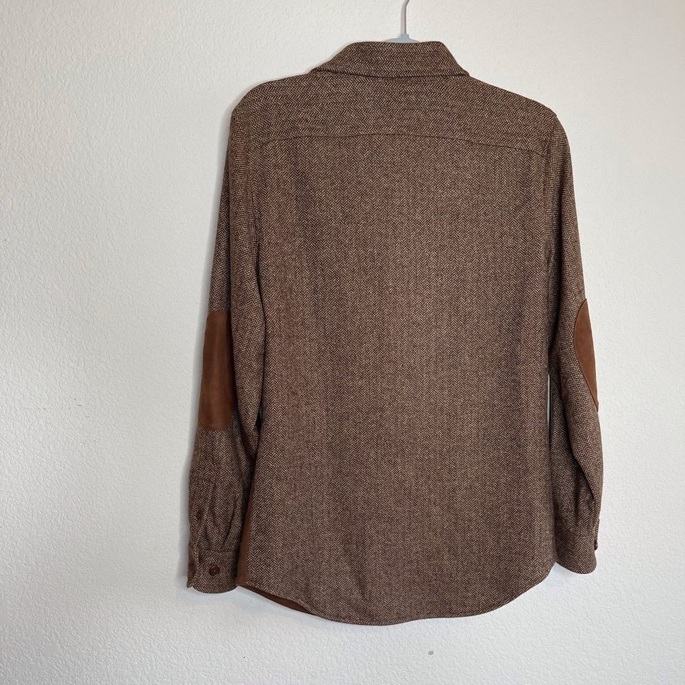 Faconnable lambs suede and wool fall Shacket - Picture 3 of 5
